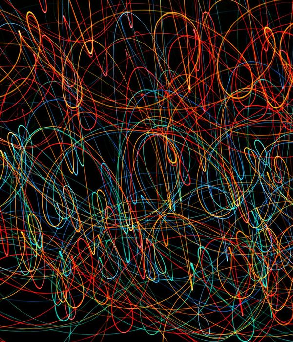 Abstract rhythmic lines representing energy flow